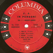 Carica l&#39;immagine nel visualizzatore di Gallery, The J.J. Johnson Quintet : J. J. In Person! (LP, Album, Mono)

