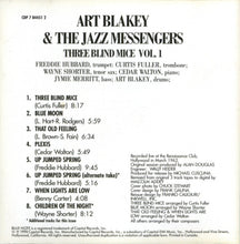 Carica l&#39;immagine nel visualizzatore di Gallery, Art Blakey &amp; The Jazz Messengers : 3 Blind Mice Volume 1 (CD, Album, RE)
