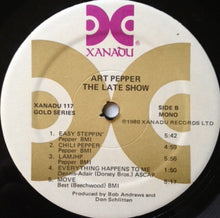 Carica l&#39;immagine nel visualizzatore di Gallery, Art Pepper : The Late Show (LP, Album, Mono, RM)

