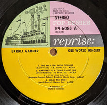 Carica l'immagine nel visualizzatore di Gallery, Erroll Garner : One World Concert (LP)
