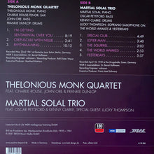 Carica l'immagine nel visualizzatore di Gallery, The Thelonious Monk Quartet / Martial Solal Trio : Live In Berlin 1961 /  Live In Essen 1959 (LP, Album, Ltd, RE, RM, Cle)
