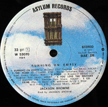Carica l'immagine nel visualizzatore di Gallery, Jackson Browne : Running On Empty (LP, Album)
