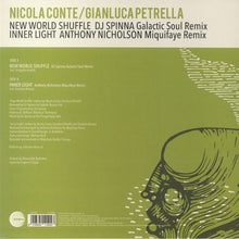 Carica l&#39;immagine nel visualizzatore di Gallery, Nicola Conte / Gianluca Petrella : New World Shuffle / Inner Light (12&quot;)
