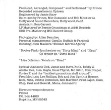 Carica l'immagine nel visualizzatore di Gallery, Prince : Dirty Mind (CD, Album, RE)
