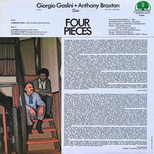 Carica l&#39;immagine nel visualizzatore di Gallery, Giorgio Gaslini • Anthony Braxton : Four Pieces (LP, Album)
