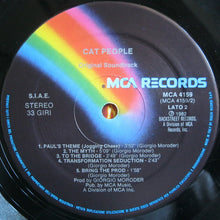 Carica l'immagine nel visualizzatore di Gallery, Giorgio Moroder : Cat People (Original Soundtrack) (LP, Album)
