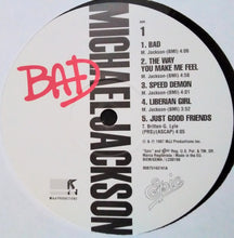 Carica l'immagine nel visualizzatore di Gallery, Michael Jackson : Bad (LP, Album, RE, RP, Gat)
