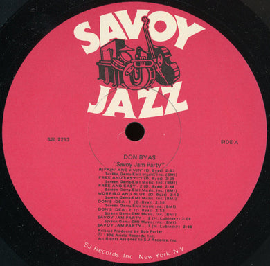 Don Byas : Savoy Jam Party (2xLP, Comp)