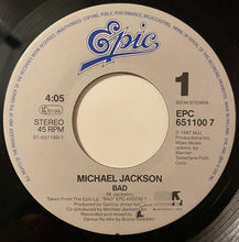 Carica l&#39;immagine nel visualizzatore di Gallery, Michael Jackson : Bad (7&quot;, Single)
