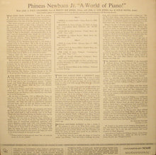Carica l'immagine nel visualizzatore di Gallery, Phineas Newborn Jr. : A World Of Piano ! (LP, Album, Mono)
