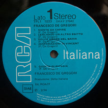 Carica l&#39;immagine nel visualizzatore di Gallery, Francesco De Gregori : Francesco De Gregori (LP, Album, M/Print, Gat)
