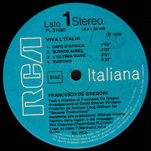 Carica l&#39;immagine nel visualizzatore di Gallery, Francesco De Gregori : Viva L&#39;Italia (LP, Album, Gat)
