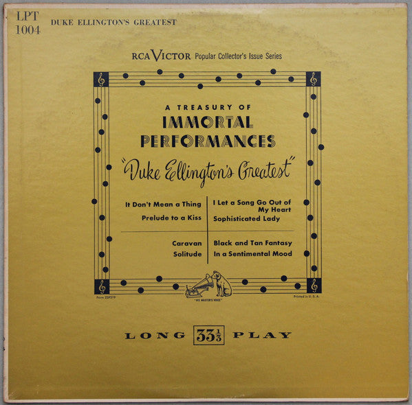 Duke Ellington : Duke Ellington's Greatest (LP, Comp, Mono)