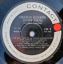 Carica l&#39;immagine nel visualizzatore di Gallery, Coleman Hawkins And Lester Young : Classic Tenors (LP, Comp, Mono, RE)
