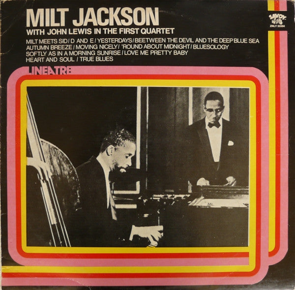 Milt Jackson With John Lewis (2) : In The First Quartet (LP, Album, RE)