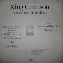 Carica l&#39;immagine nel visualizzatore di Gallery, King Crimson : Starless And Bible Black (LP, Album, RE, Gat)
