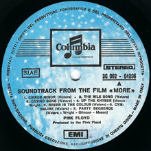 Carica l&#39;immagine nel visualizzatore di Gallery, Pink Floyd : Soundtrack From The Film &quot;More&quot; (LP, Album, Thi)
