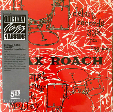 Max Roach Quartet Featuring Hank Mobley : The Max Roach Quartet Featuring Hank Mobley (LP, Album, Mono, RE)
