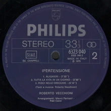Carica l'immagine nel visualizzatore di Gallery, Roberto Vecchioni : Ipertensione (LP, Album)
