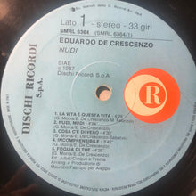 Carica l&#39;immagine nel visualizzatore di Gallery, Eduardo De Crescenzo : Nudi (LP, Album)
