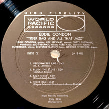 Carica l&#39;immagine nel visualizzatore di Gallery, Eddie Condon And His All-Stars : Tiger Rag And All That Jazz (LP, Mono)
