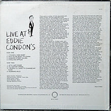 Carica l'immagine nel visualizzatore di Gallery, Eddie Condon : Live At Eddie Condon's (LP, Album)
