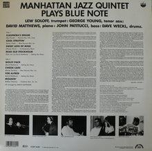 Carica l&#39;immagine nel visualizzatore di Gallery, Manhattan Jazz Quintet : Plays Blue Note (LP, Album)
