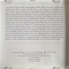 Carica l&#39;immagine nel visualizzatore di Gallery, Matteo Salvatore : Italie: Chants De Mendiants (CD, Album)

