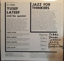 Carica l&#39;immagine nel visualizzatore di Gallery, Yusef Lateef : Jazz For The Thinker (LP, Album, RE)
