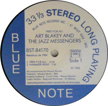 Carica l&#39;immagine nel visualizzatore di Gallery, Art Blakey &amp; The Jazz Messengers : Free For All (LP, Album, RE)
