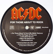 Carica l&#39;immagine nel visualizzatore di Gallery, AC/DC : For Those About To Rock (We Salute You) (LP, Album, RE, RM, 180)
