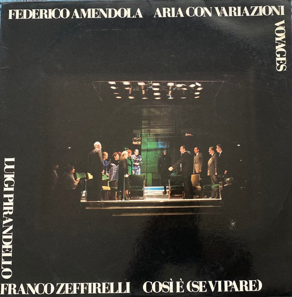 Federico Bonetti Amendola : Aria Con Variazioni / Voyages (LP, Album)