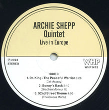 Carica l'immagine nel visualizzatore di Gallery, Archie Shepp Quintet : Live In Europe (2xLP, Album, Unofficial)
