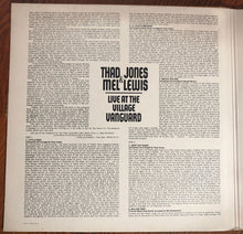 Carica l&#39;immagine nel visualizzatore di Gallery, Thad Jones &amp; Mel Lewis : Live At The Village Vanguard (LP, Album)
