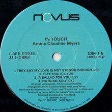 Carica l&#39;immagine nel visualizzatore di Gallery, Amina Claudine Myers : In Touch (LP, Album)
