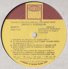 Carica l&#39;immagine nel visualizzatore di Gallery, Smokey Robinson : Blame It On Love &amp; All The Great Hits (LP, Comp)
