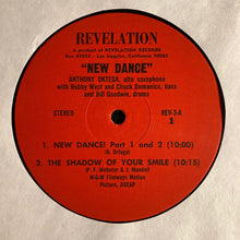 Carica l&#39;immagine nel visualizzatore di Gallery, Anthony Ortega : New Dance! (LP, Album)
