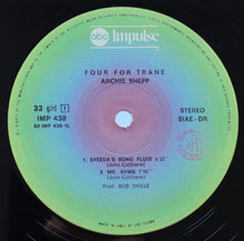 Carica l&#39;immagine nel visualizzatore di Gallery, Archie Shepp : Four For Trane (LP, Album, RE)
