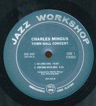 Carica l&#39;immagine nel visualizzatore di Gallery, Charles Mingus : Town Hall Concert (LP, Album, RE)
