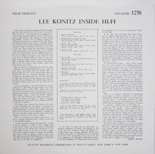 Carica l&#39;immagine nel visualizzatore di Gallery, Lee Konitz : Inside Hi Fi (LP, Album, RE)
