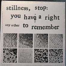 Carica l&#39;immagine nel visualizzatore di Gallery, Any Other : Stillness, Stop: You Have A Right To Remember (LP, Ltd, Num, Whi)
