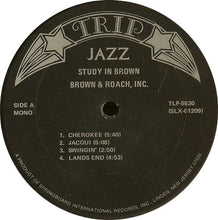 Carica l&#39;immagine nel visualizzatore di Gallery, Clifford Brown And Max Roach : Study In Brown (LP, Album, Mono, RE)

