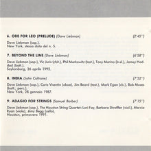 Carica l&#39;immagine nel visualizzatore di Gallery, David Liebman : Dave Liebman (CD, Comp)
