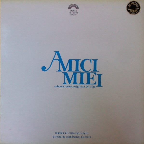 Carlo Rustichelli : Amici Miei (Colonna Sonora Originale Del Film) (LP, Album, Gat)