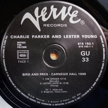 Carica l&#39;immagine nel visualizzatore di Gallery, Bird (28) &amp; Pres (2) : Jazz At The Philharmonic - Carnegie Hall 1949 (LP, Comp, RE)
