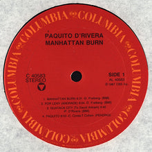 Carica l&#39;immagine nel visualizzatore di Gallery, Paquito D&#39;Rivera : Manhattan Burn (LP, Album, Car)
