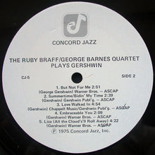 Carica l'immagine nel visualizzatore di Gallery, Ruby Braff / George Barnes Quartet : Plays Gershwin (LP, Album)
