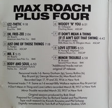 Carica l&#39;immagine nel visualizzatore di Gallery, Max Roach : +4 (CD, Album, RE)
