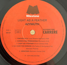 Carica l&#39;immagine nel visualizzatore di Gallery, Azymuth : Light As A Feather (LP, Album, RP)
