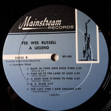 Carica l&#39;immagine nel visualizzatore di Gallery, Pee Wee Russell : A Legend (LP, Album, Mono)
